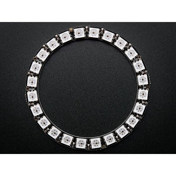 24 RGB Neopixel LED-ring med integrerte drivere