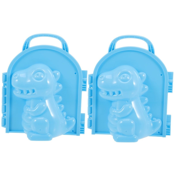 2 st dinosaurie snöbollsmaskin snöfort byggsten dinosaurie snöformar snögubbe tillverkare klämmor dinosaurie snöglob snöbollsmaskin