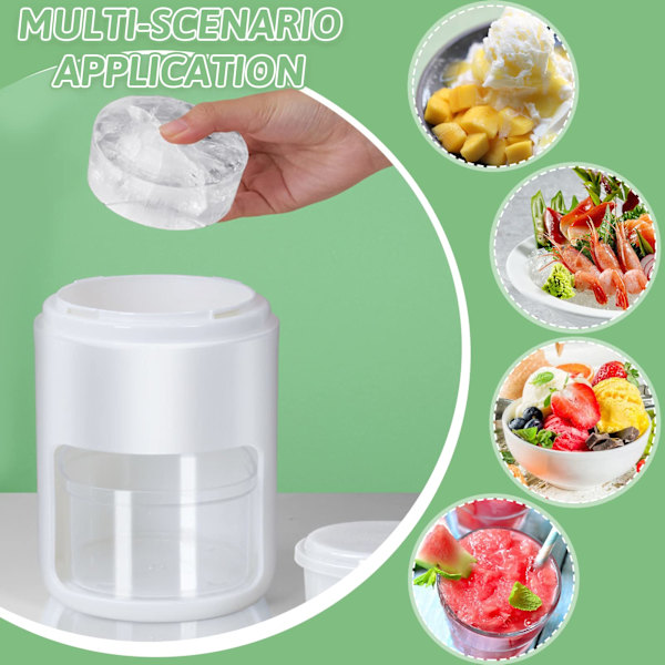 Ismaskross Ismaskrapare, Premium Bärbar Slushie-maskin (Vit)