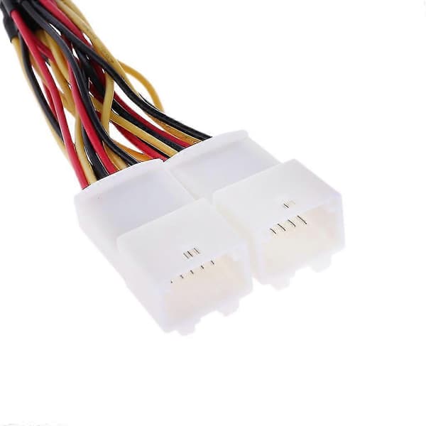 Y Kabel Splitter Adapter 6+6 Stik Til Audio Navi Aux Cdc Tuning Til Toyota Lexus