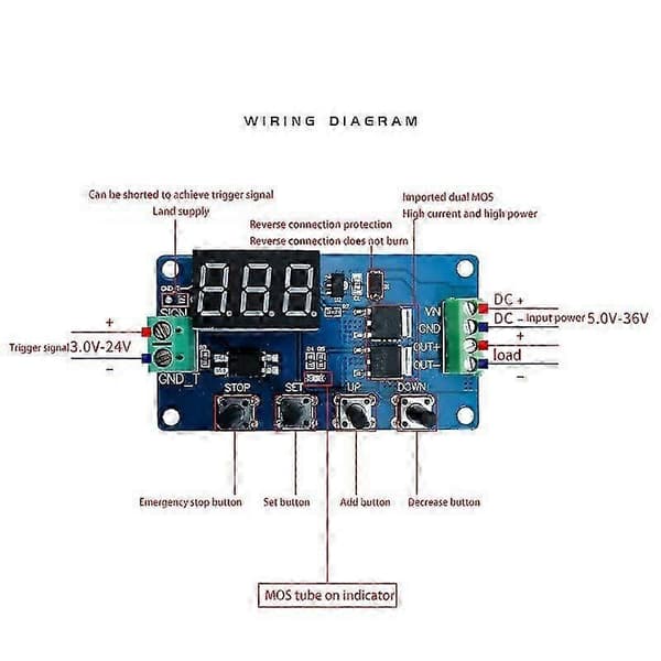 Deek-Robot DDC-432 Kaksois-MOS LED Digitaalinen Viiveohjain