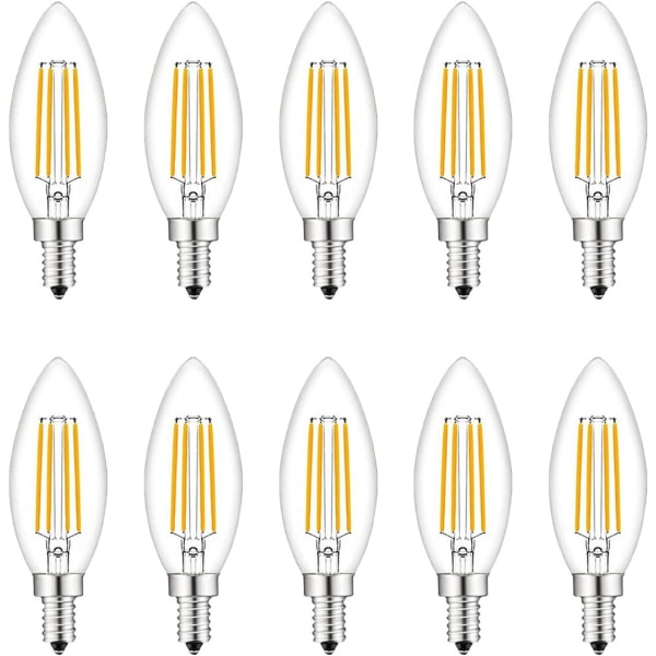 Små skruv i LED-lampor, 10 st E14 40W varmvit 2700K