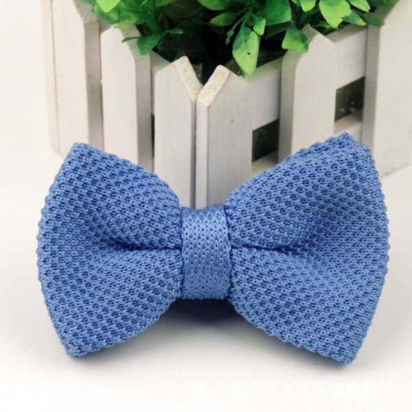 Herre Forbundet Butterfly Justerbar Hals Solid Farve Strikket Butterfly