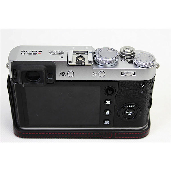 Beskyttende skinnkameraetui for Fujifilm x100f - Svart