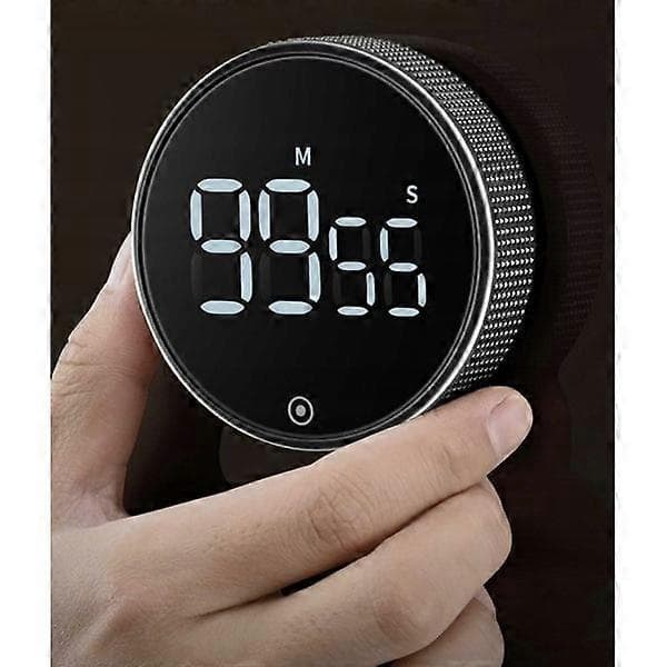 Digitalt Egg Timer med Stoppeklokke - Kjøkkentimer - LED Svart