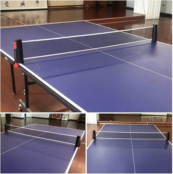 Bordtennisnät Bordtennisnät, justerbart infällbart nät, pingisutbytesnät, flyttbart black