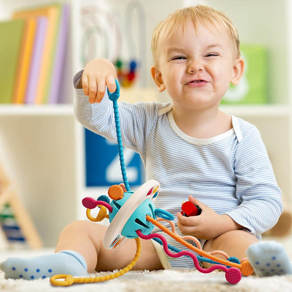 Baby Sensoriska Leksaker Montessori Dra String Lär Rep