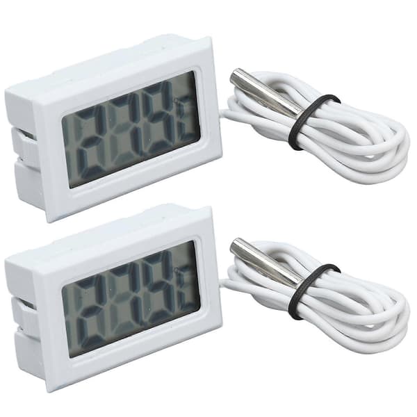 Elektronisk digitalt termometer 2 stk, 2s opdaterings-temperaturmåler med probe