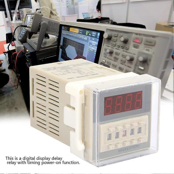 DH48S-2ZH 8-stifts LCD Digital Timer Tidsrelämodul 0,01S-99H99M (220VAC)