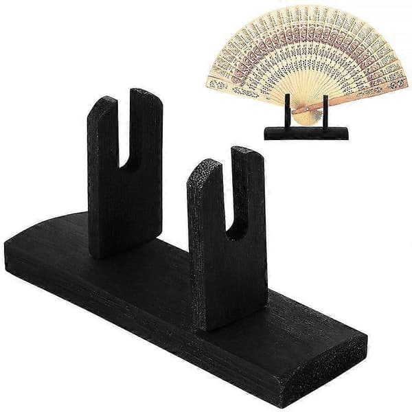 1 stk. Håndholdt vifte displaystander i træ, foldevifteholder, håndvifte opbevaringsstativ, displaybase