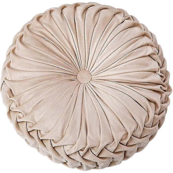 Pyntepude til sofa dekorativ 3d græskar rund velour pude til sofa seng stol gulv 38 cm