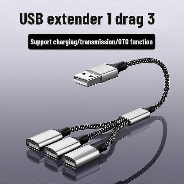 Ryra Usb C Hub 4 Port Typ C Hub Usb 2.0 Splitter Höghastighets Otg Adapter