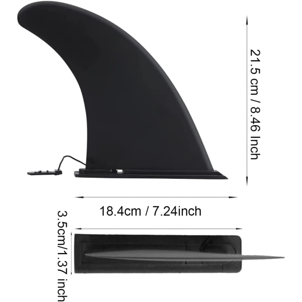 1 st löstagbar universell SUP-fena, nylon säker förstärkt