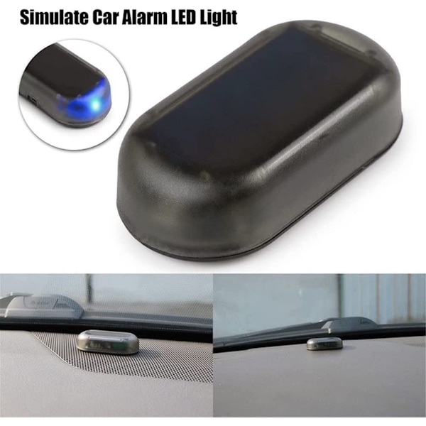 Auton hälytysvalo, aurinkokäyttöinen uusi LED-auton hälytysvalo (sininen)