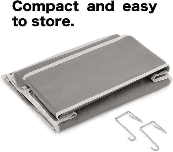 4-rums hængende organizer, multifunktionel hængende over dør-organizer til håndklæder, legetøj (grå)