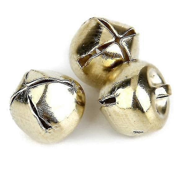 Metallbjällror för juldekoration 10mm, 100 st, Guld-MXBC
