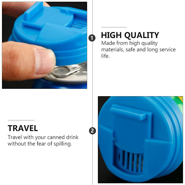Soda Juice Can Lids 6 Pcs Dryck Öl Flaska Kåpor Caps Saver för Tätning Dryck Flaska Ersättning Kåpor