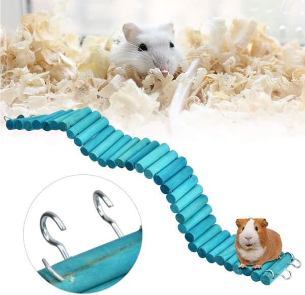 6 * 50CM kæledyr hamster papegøje klatrestige
