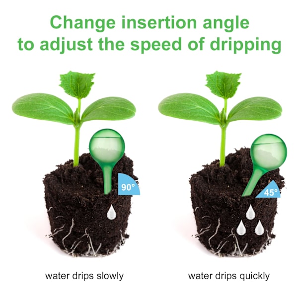 8 Pakke Plantevandingskugler, 5cm Selvvandingskugler Små Automatiske Plantevander Drypvandingssystem, til Planter Indendørs Udendørs (Grøn)