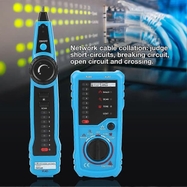 Håndholdt Ethernet LAN-netværkskabeldetektor RJ11 RJ45 Telefonledningstracker