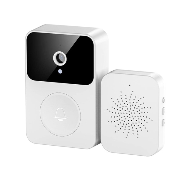 Trådlös dörrklockakamera, smart videodörrklocka med ringklocka, dörrklocksats för hemsäkerhetskamera, IR Night Vision HD-kamera, laddningsbart batteri