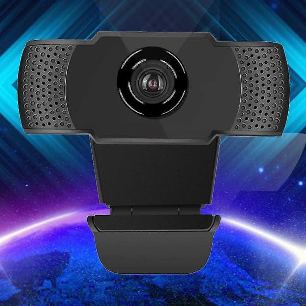 Webcam Indbygget Stereo Mikrofon Pc Kamera Usb Kamera Sort Bærbar 1 Styk