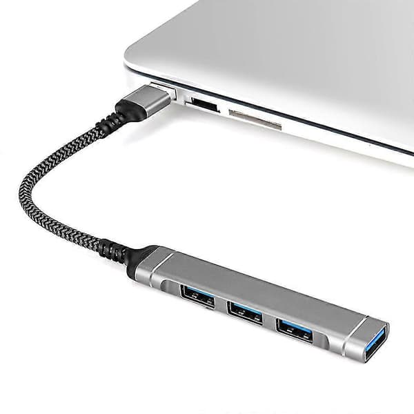 1x3.0+3x2.0 Usb Hub 4 Port Multi Splitter Adapter Til Pc Computertilbehør