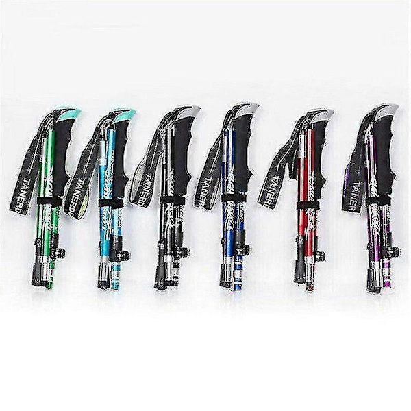 5-sektions foldbare vandrestave vandrestok antishock