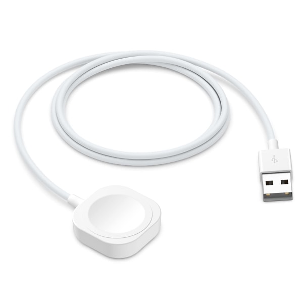 Kompatibel med Apple Watch-lader, 1,5 m/5 fot hurtig magnetisk ladekabel, iWatch-lader kompatibel med Apple Watch Series 9 8 7 SE 6 5 4 3 2