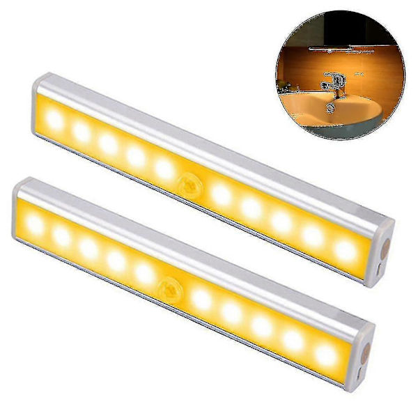 LED Skapbelysning med Bevegelsessensor, Oppgradert Sensor Skaplys
