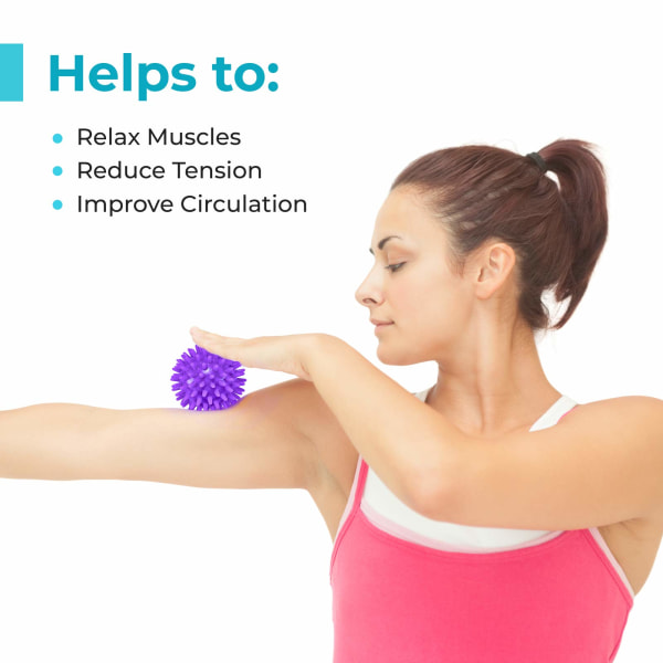 Taggiga massagebollar (set med 3) - Designade för att lindra stress