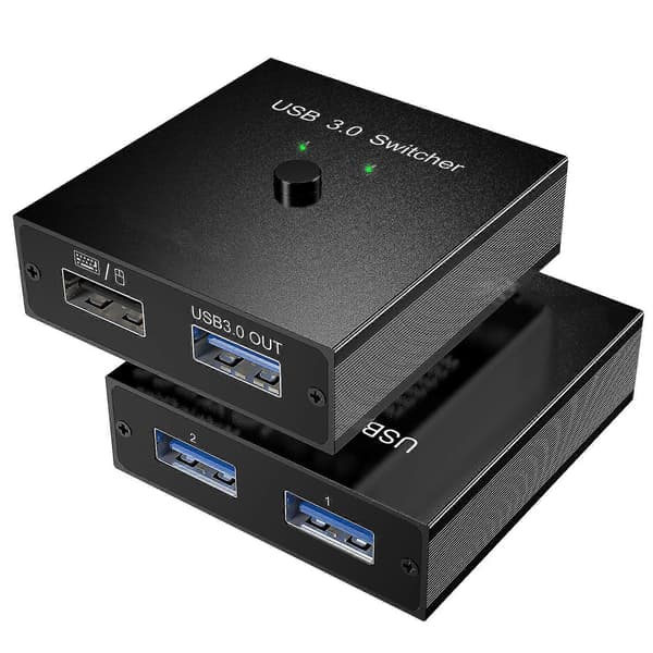 Usb Switch Selector Switcher 2 Datorer Delar 1 Usb-enhet Usb 3.0 Hub