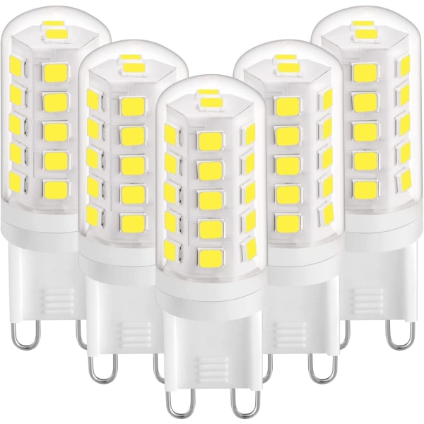 G9 LED-lampa 3W Kallt vitt 6000K 420LM AC 220-240V 5-pack