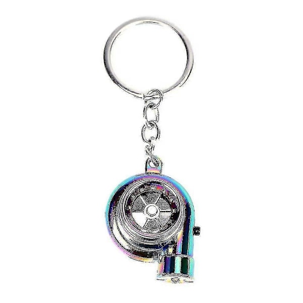 Bil Metal Nøglering Lyd Turbo Nøgle Glat Leje Spindende Model Turbine Turbo Ring Nøgle Turbo Formet