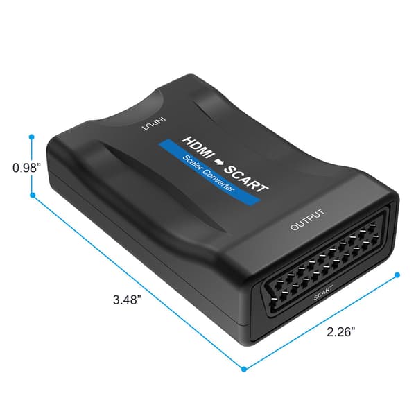 HDMI till SCART-omvandlare Adapter, Stödjer PAL/NTSC-format