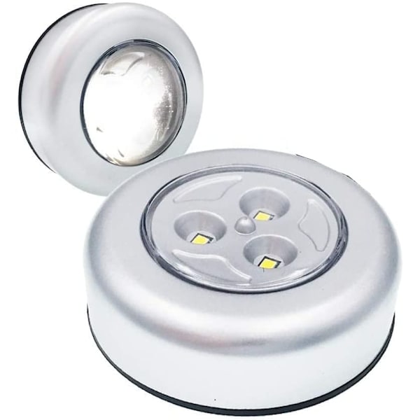 6-pakning LED trådløs nattlys med batteridrift