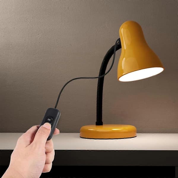 4 stk. sorte sengelampeafbrydere, til inline lampe 2 eller 3 ledninger