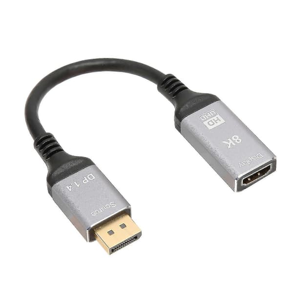 8K 48Gbps HDR 3D DisplayPort 1.4 til HDMI 2.1 Kabel - AV Adapterledning til Laptop PC TV Projektor