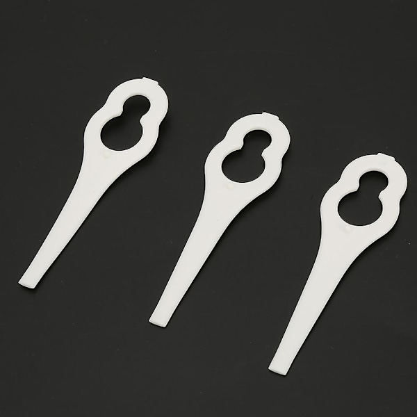 50 stk. Plastblader for gresstrimmer, reservedeler til gressklipper for BOSCH ALM 28 30 (Hvit)