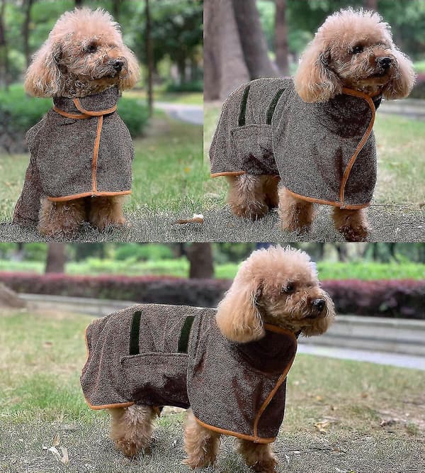 Hunde Badekåbe Håndklæde - Mikrofiber Hurtigtørrende Super Absorberende Kæledyr Hunde Kat Badekåbe Håndklæde, Blød