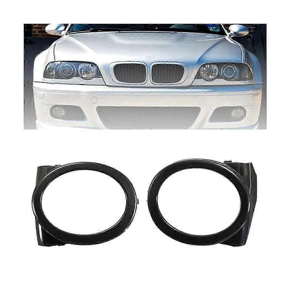 51112695255 51112695256 Svart Dimljus Lampkåpa Trim för E46 M3 2001 - 2006.