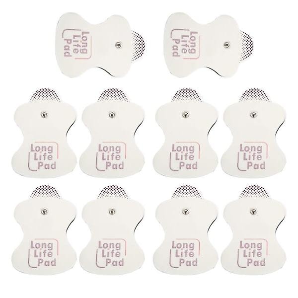 10x elektrode erstatning for Omron Massasjeapparater Lang Levetid Pad 10 stk