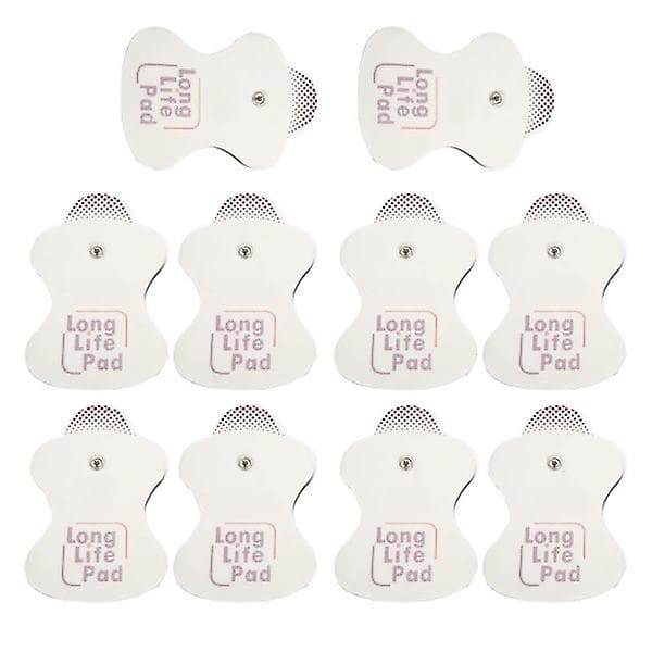 10x elektrodersättning för Omron Massagers Long Life Pad 10 st
