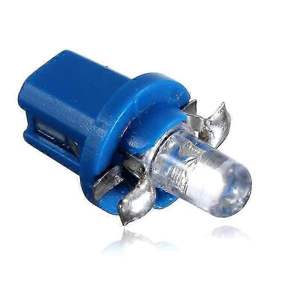 10 stk. LED-pære Meter Dash B8-5D T5 Lampe med Holder Blå Tuning Auto Bil Lys