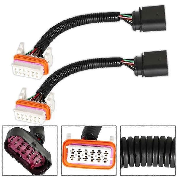 2 stk. ledningsnet til bilforlygter til 2004-2007 adapter ledningsnet 7l6-971-071-a 7l6971071a