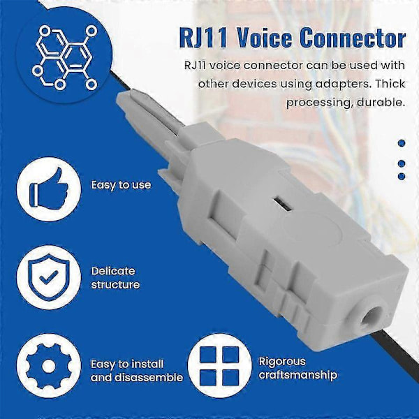 10 stk. 110 Test Rj11 Voice Connector Mdf Check Telefon Voice Til Krone Module Patch Panel