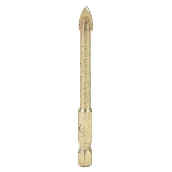 6 mm karbid trekant spydhoved bor bits sæt til keramiske fliser glas træ - 10 stk.