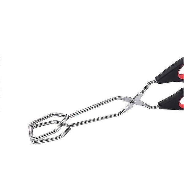 Saksetang i rustfritt stål med komfortgrep, 30 cm, multifunksjonelle matklyper for grilling