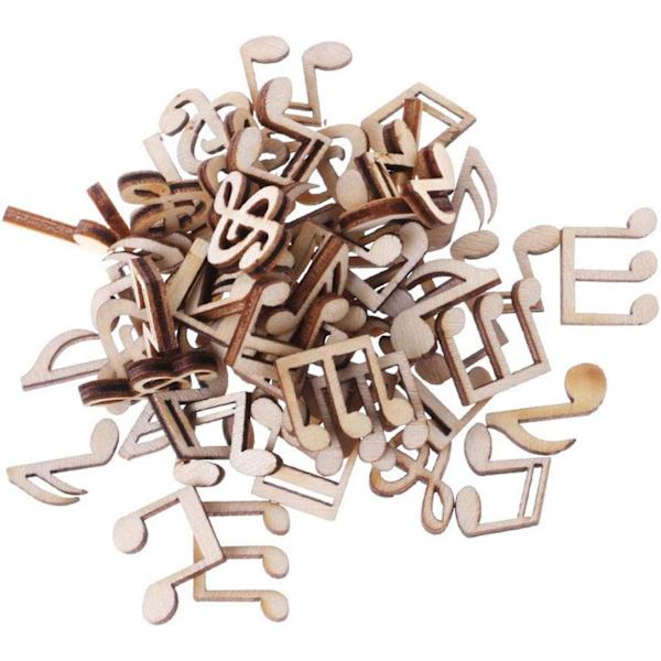 200-pack blandade musiknotprydnader