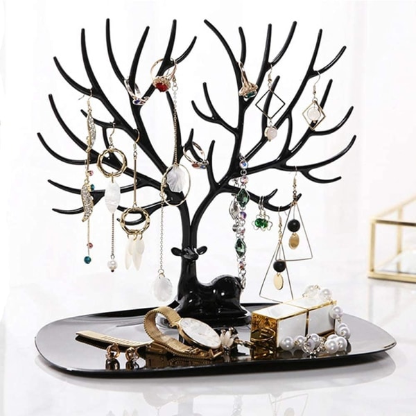 Örhänge Armband Halsbandshållare, displayställ, bricka Hjorthorn trädformade armband Förvaringshållare för heminredning, dekorationspresent, födelsedagspresenter
